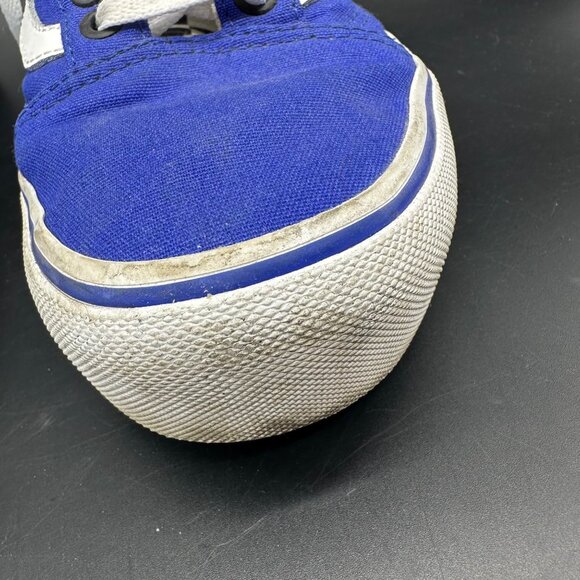 Vans Tennis Shoes Blue Black White Checkerboard Canvas Sneakers Women 8 Men 6.5 - Picture 10 of 15